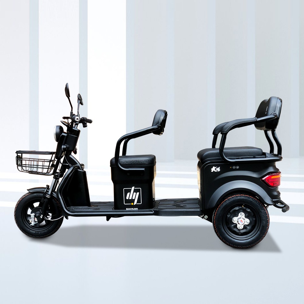 High Quality Electric Trike Scooter Three Wheel Motorized Driving Type Tricycle Popular Black  Body China