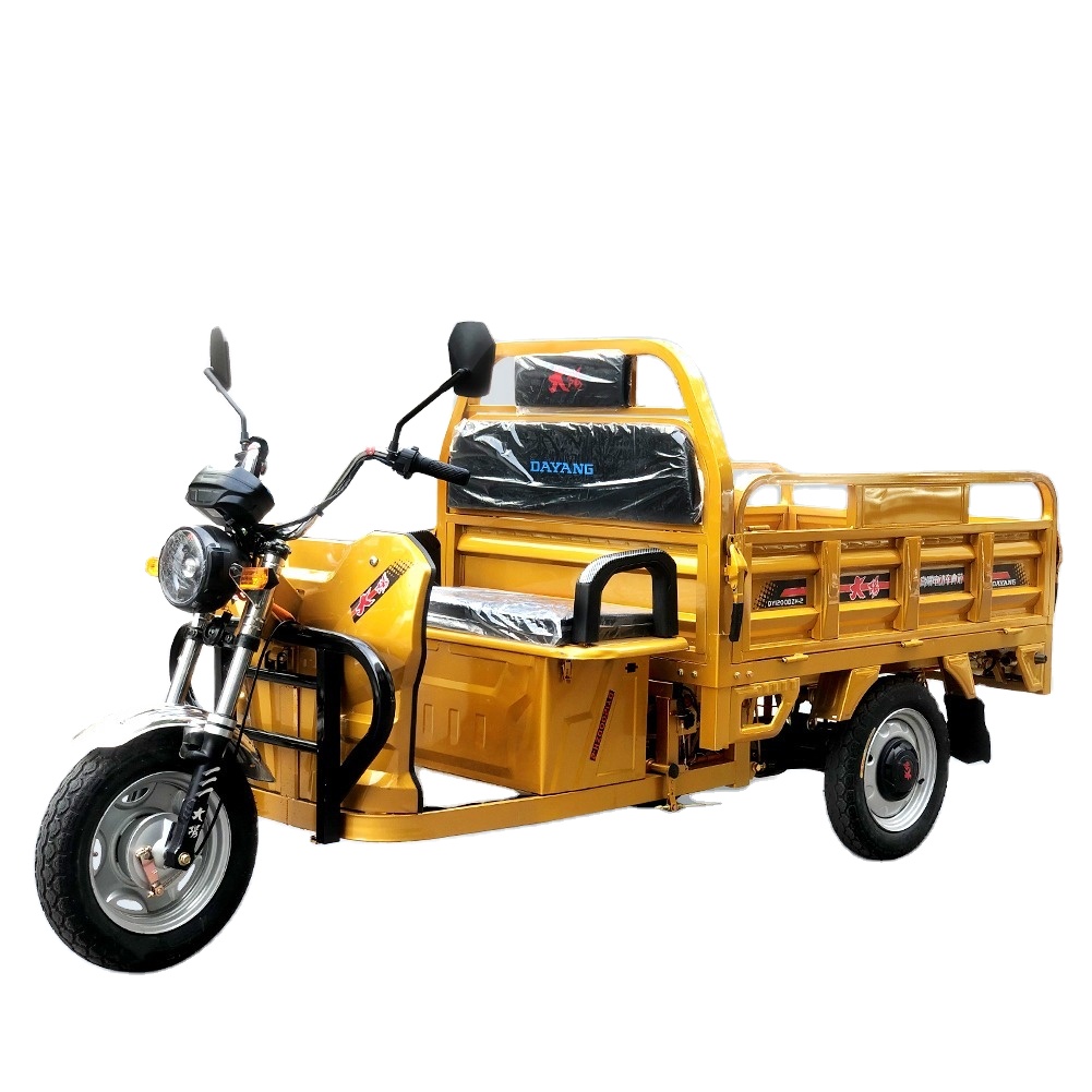 China factory  brand wholesale high quality 3 wheels motorcycles adult power battery cargo tricycle passenger trike