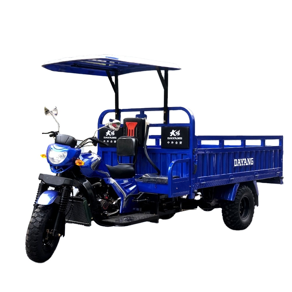 Top quality motorized 350cc Heavy duty cargo tricycle passenger reliable China Powerful engine CCC For Adult