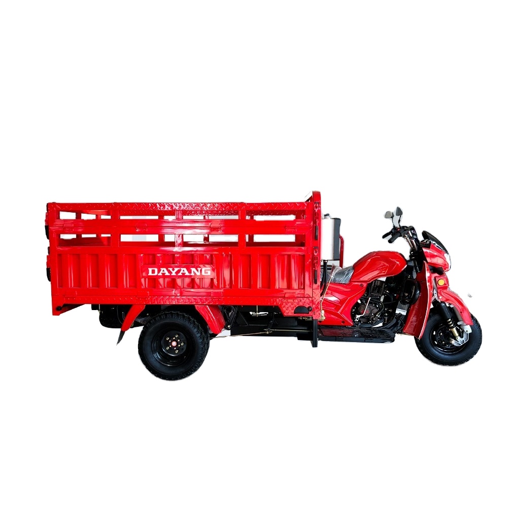 Chinese 250cc cargo motor trimoto new asia price Automatic unloading  motorized adult tricycles