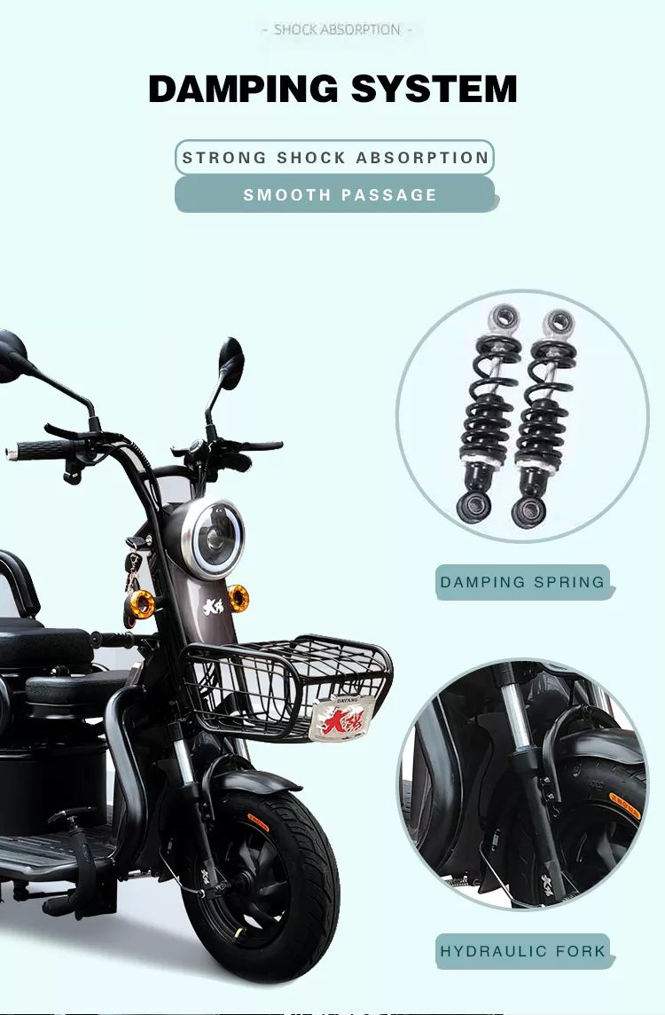 China factory hot Sale electric 3 wheel tricycle Environmental motorcycle adult leisure tricycle with low price new style