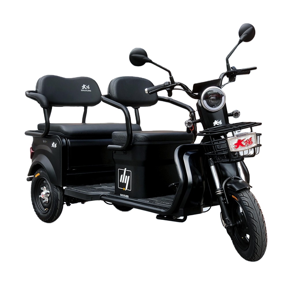 High Quality Electric Trike Scooter Three Wheel Motorized Driving Type Tricycle Popular Black  Body China