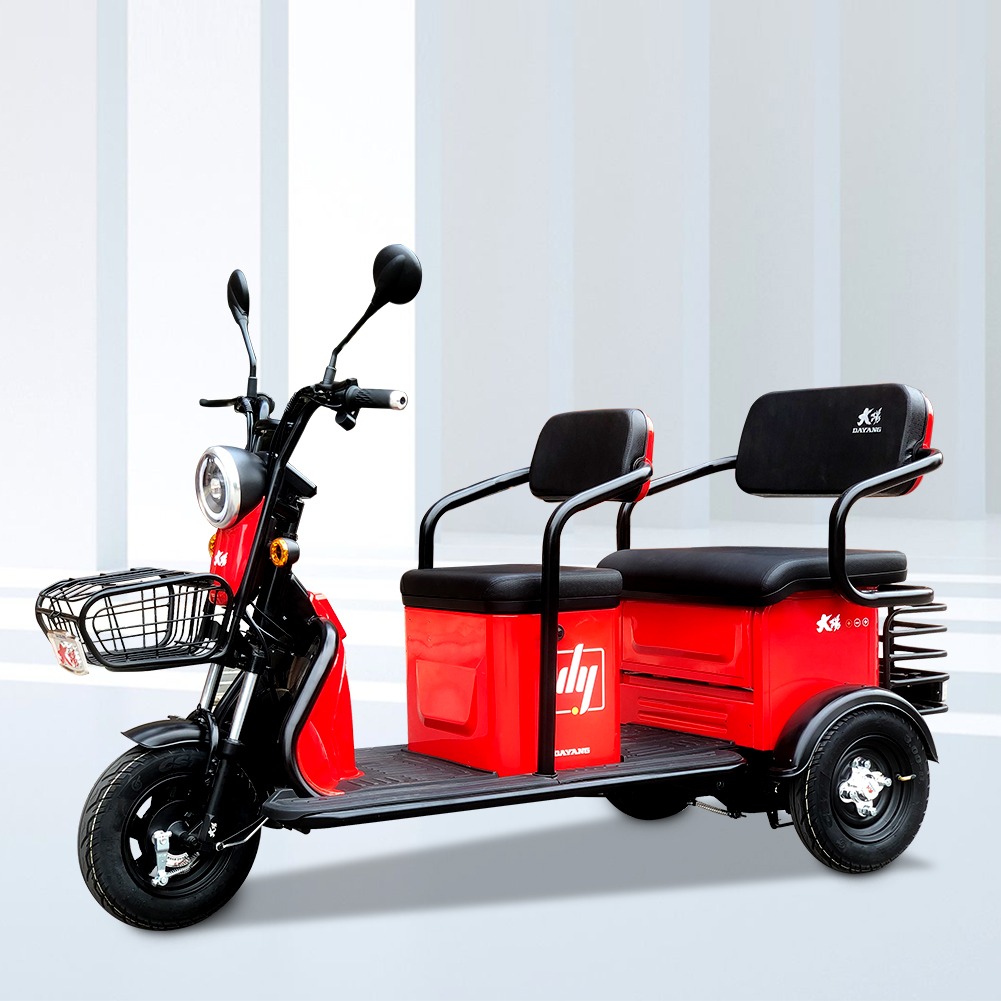 Three Wheel Electric Mini Scooter Tricycle for Adult Max Red Body Good Look Electric Tricycles 500w motor Power