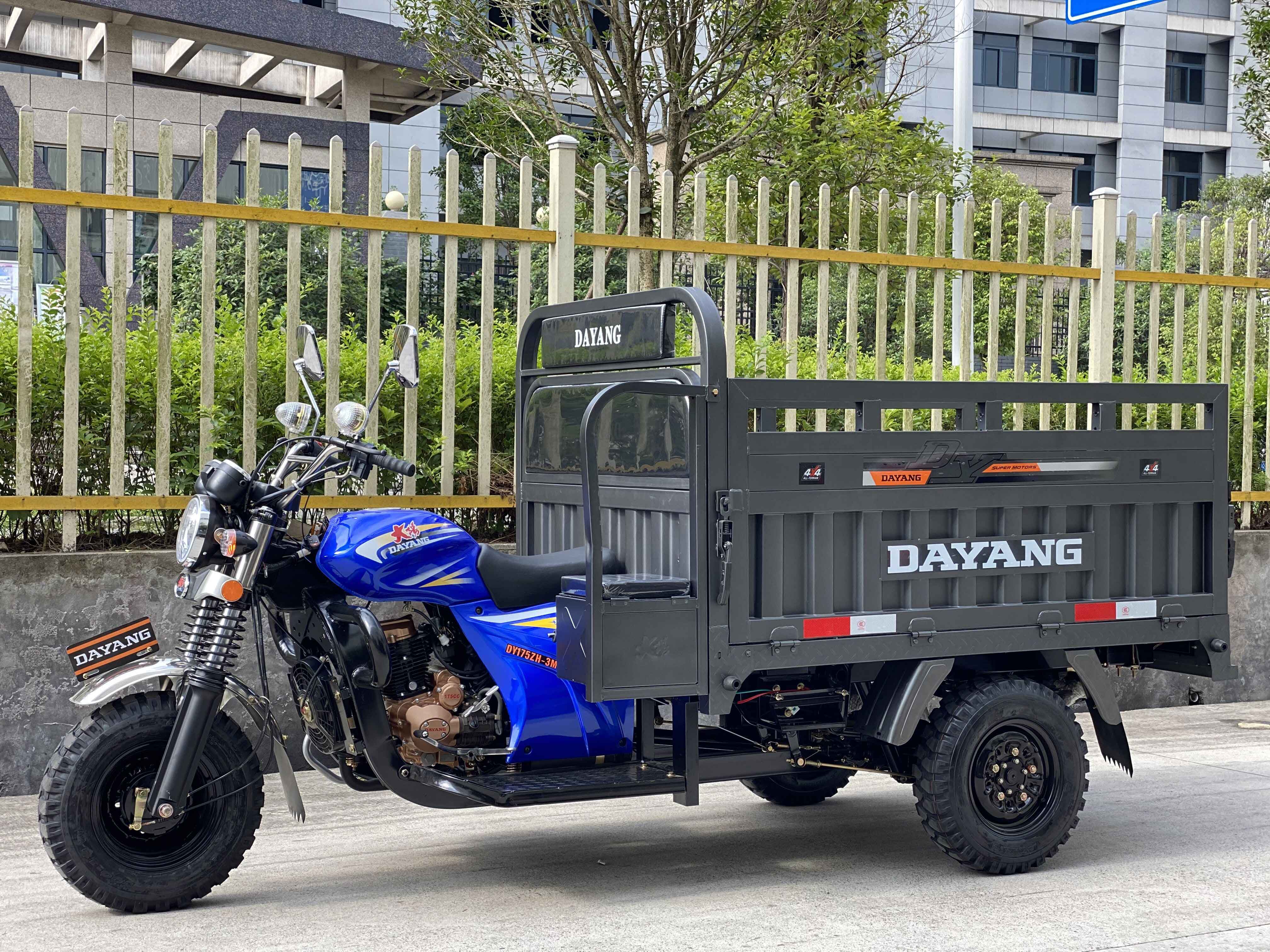High Quality and Cheap 175cc 200cc 250cc Air-cooled  Motorized Tricycles Hravy Loaindg TIke Three wheel Motorcycle made in China
