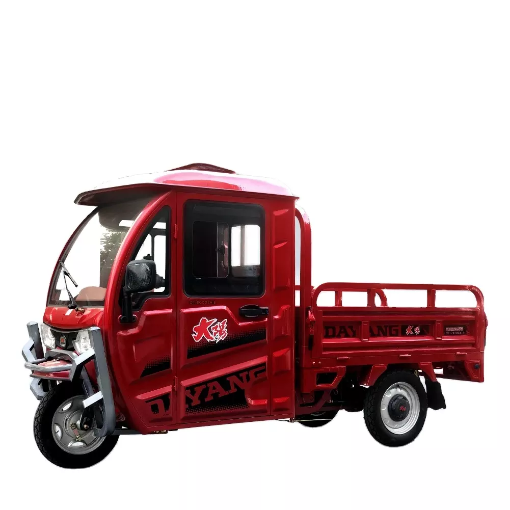 2021 Best Price Safe and Popular 60V 1000W 1200W 1500W enclosed Electric Tricycle for Cargo  DAYANG DY3-150 express delivery