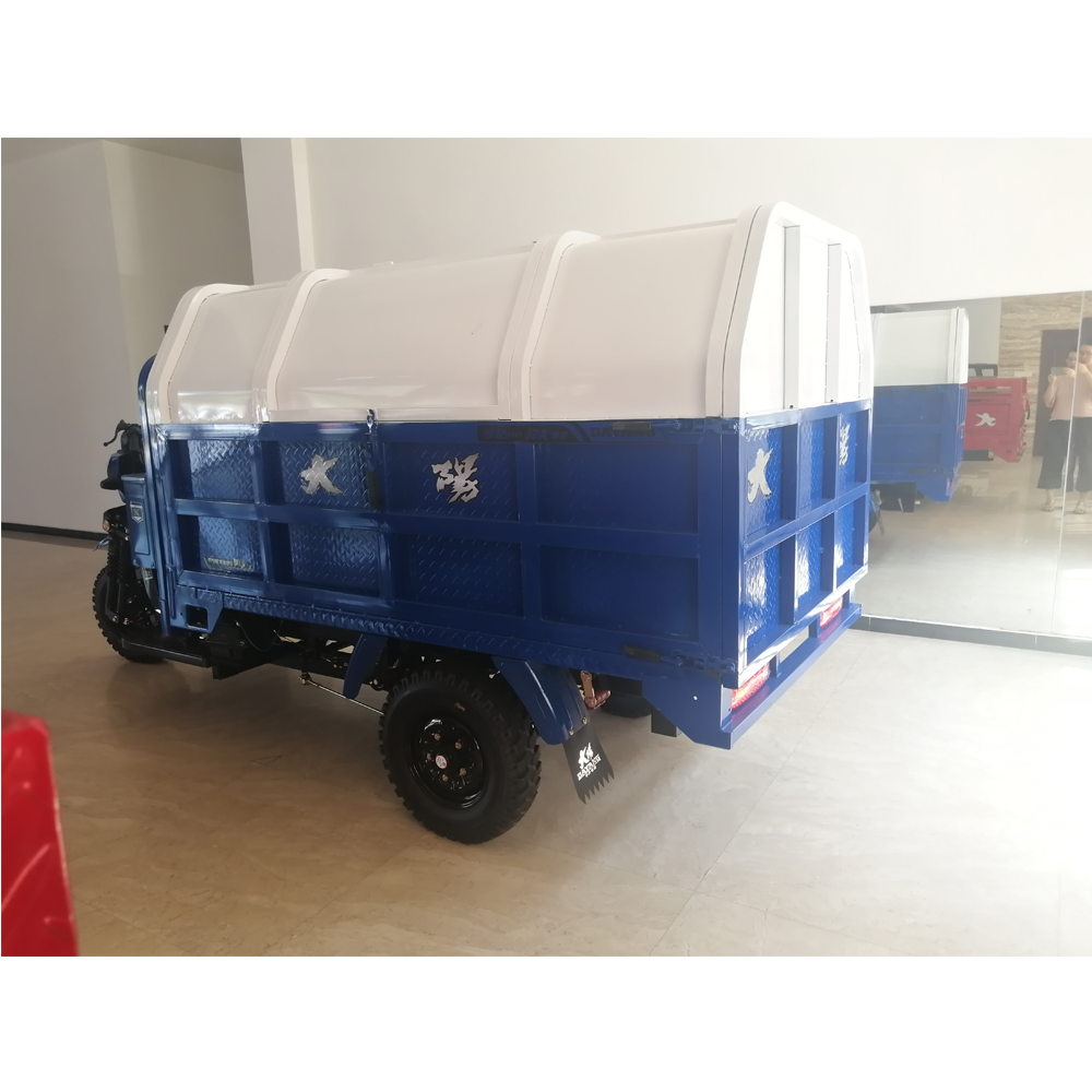 2019 New 250cc outdoor street cleaning  trash tricycle big dumper tipper garbage tricycle with public cleaning service