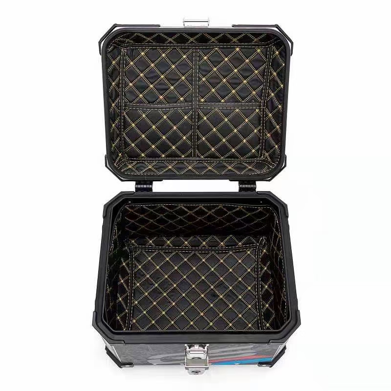 Reusable Luxury Waterproof Truck Rear Alloy Box Top Case Luggage Delivery Aluminum Motorcycle Tail Boxes