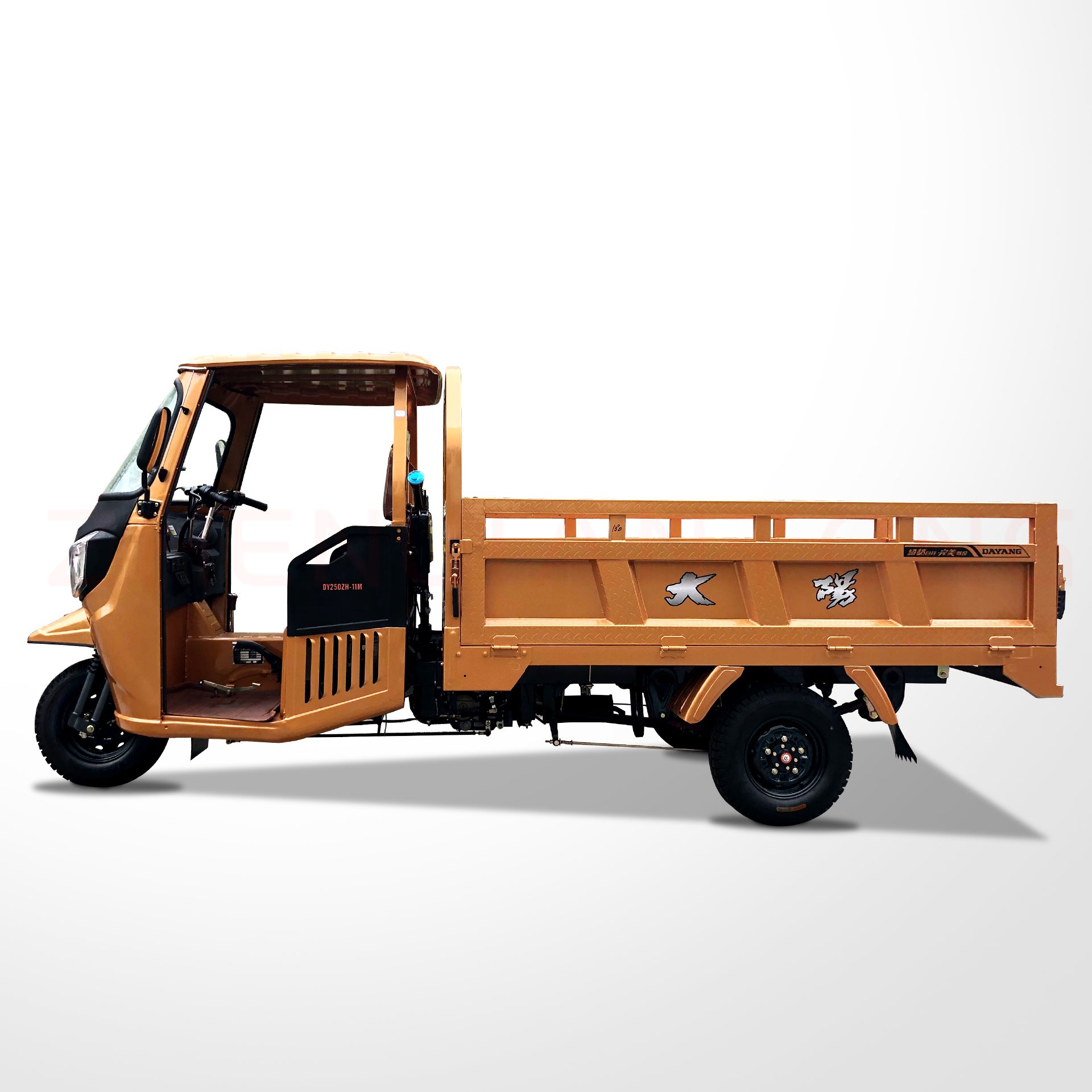 High Quality Heavy Duty Motorized Cargo Cabin Motor Tricycle Customized Large Size Tricycles Price cooling mode method origin