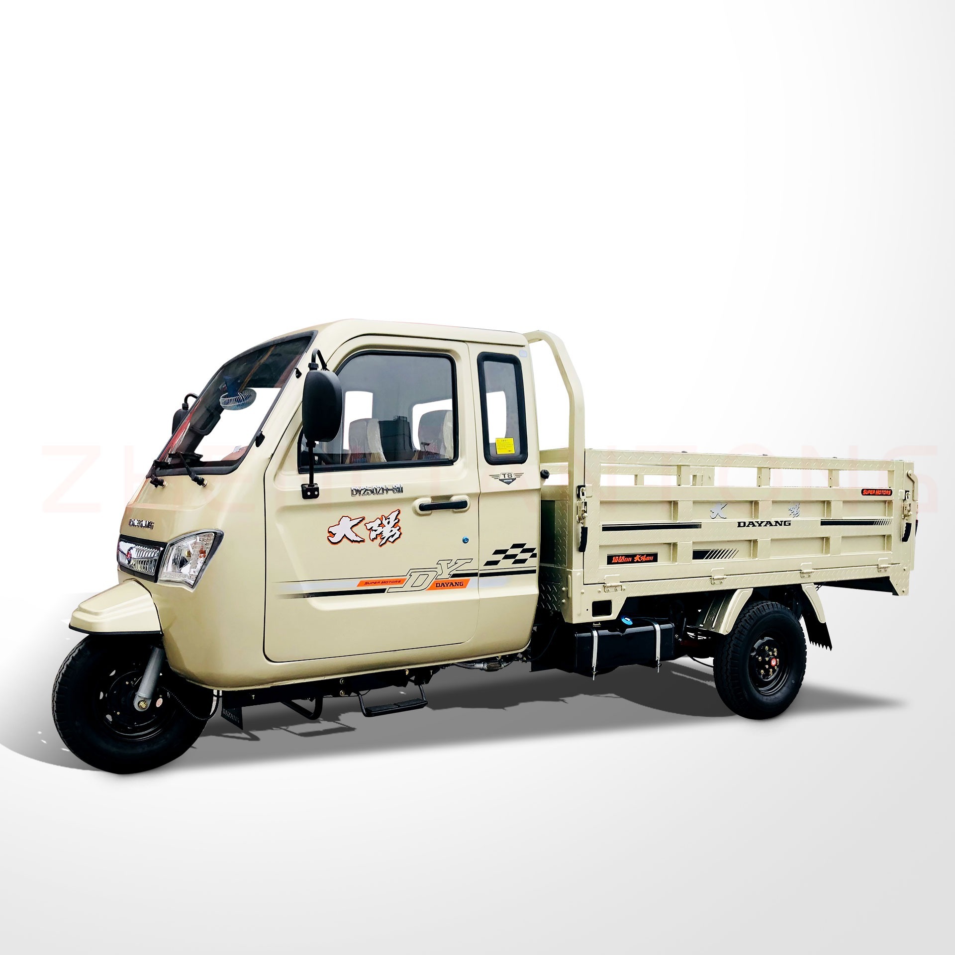 DAYANG Heavy duty three wheel cargo tricycle for sale in cheap price 3 wheel motorized motorcycle car with drive cabin  scooter