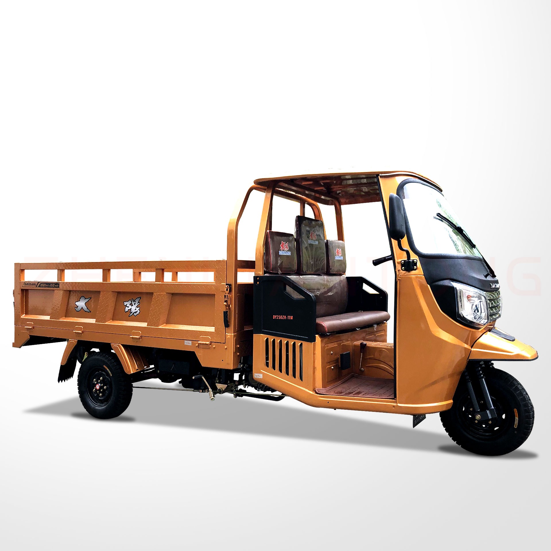 High Quality Heavy Duty Motorized Cargo Cabin Motor Tricycle Customized Large Size Tricycles Price cooling mode method origin