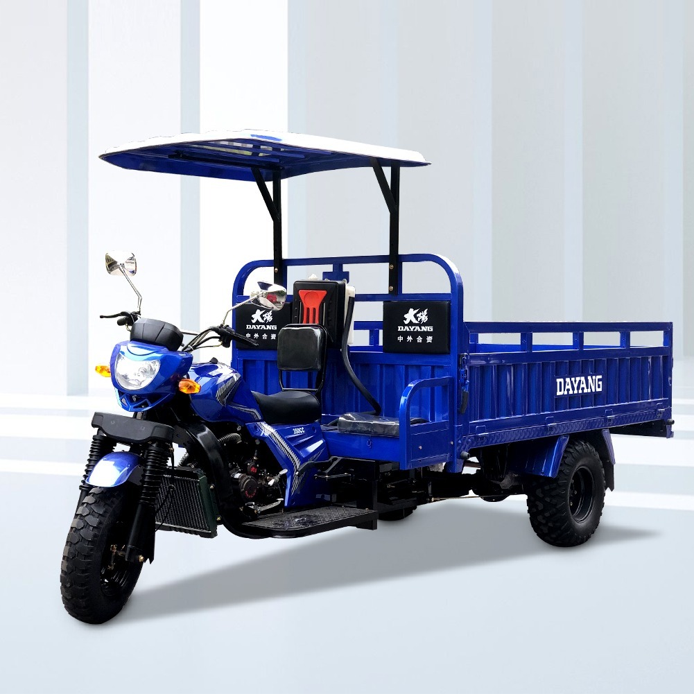 Top quality motorized 350cc Heavy duty cargo tricycle passenger reliable Hydraulic Weight  China Powerful engine CCC For Adult