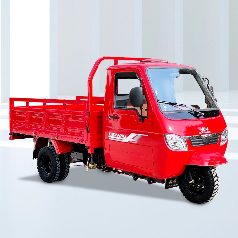 Popular 3 Wheel Tuk Tuk Delivery Tricycle Motorized Car Powerfully 300cc petrol and gas closed cabin cargo tricycle