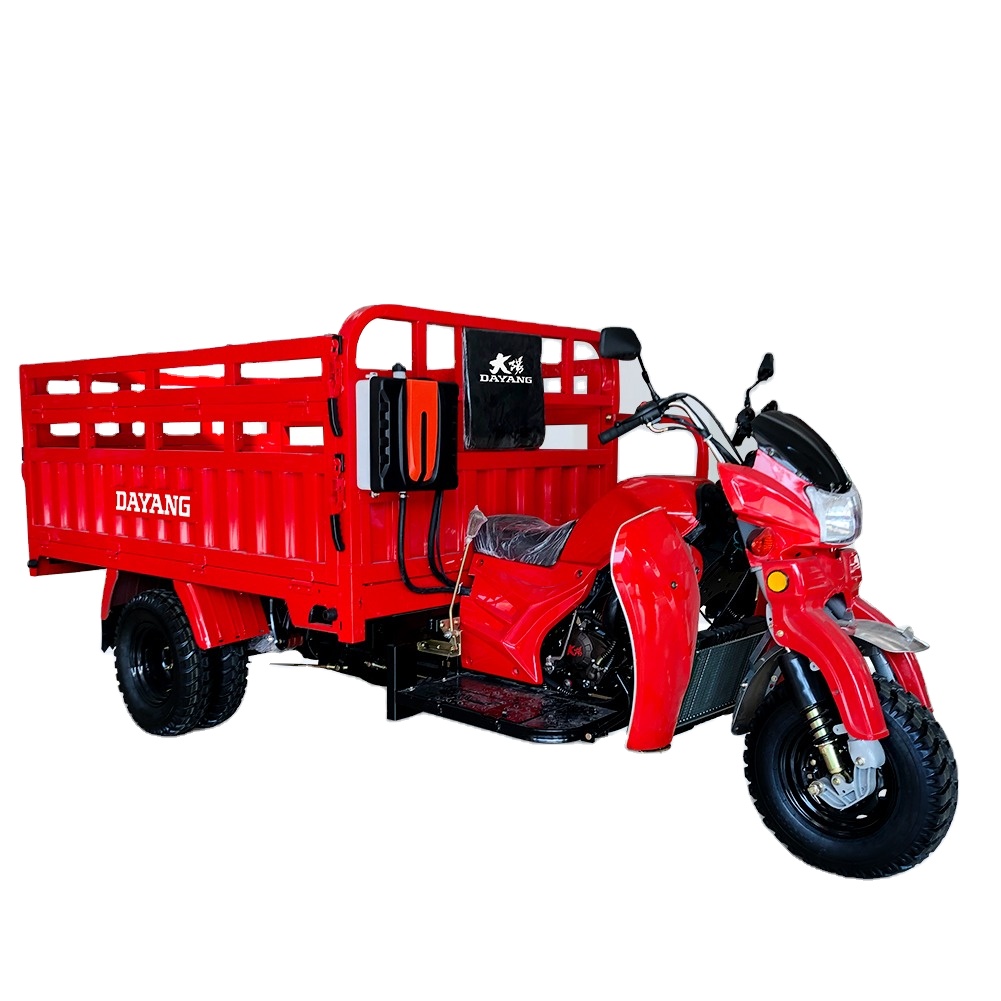 China Heavy loading truck tricycle Ghana Cargo motorized Tricycle  Loading Rickshaw for global market