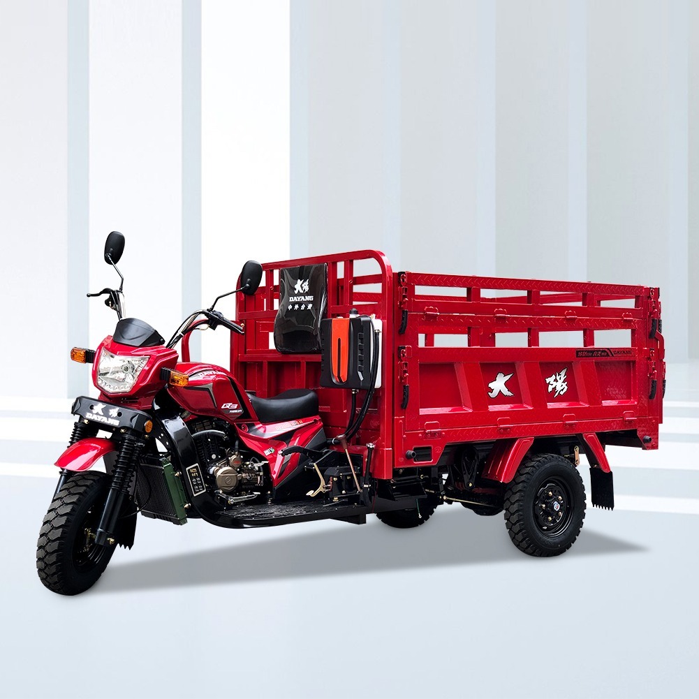 China wholesale cheap petrol three wheel cargo heavy cargo capacity moped tricycle box container