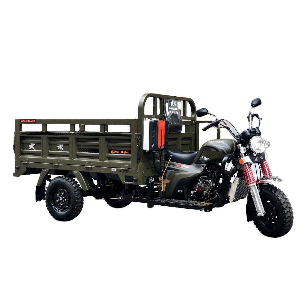 Best-selling 300CC Gasoline Cargo Tricycle Manufacturers motorcycle cargo tricycle for farm with gasoline 150cc