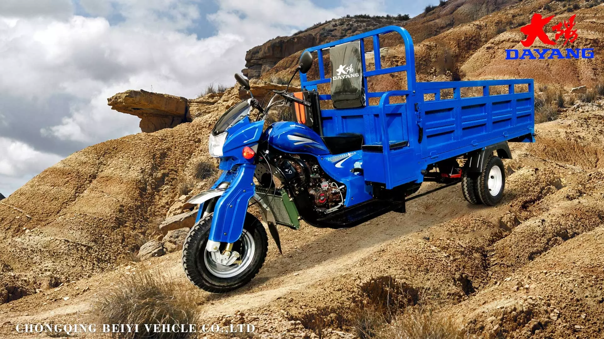 Heavy loading truck  200CC/250CC/300CC a tricycle open motor used for cargo strong motorized tricycle