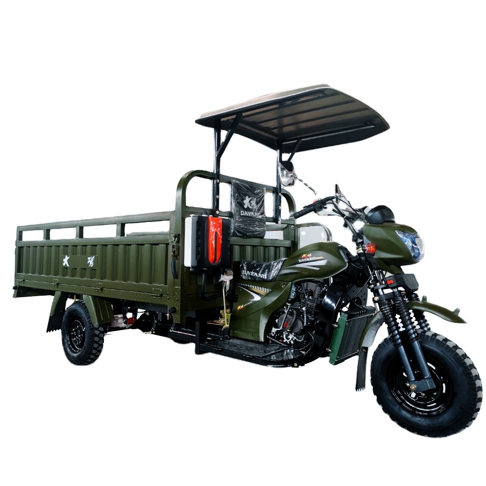 2022 New asia popular Tricycle Cargo gasoline taxi tricycle 200cc gasoline powered farming truck cargo tricycle