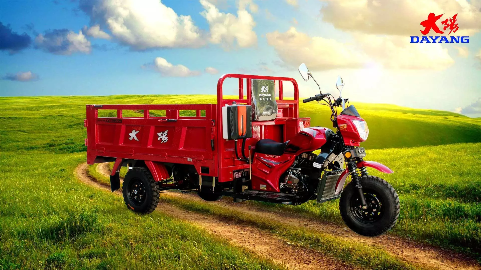 New Luxury Motorcycle Motorized Gas Power good design truck chinese cargo sudan motor tricycle trimoto engine 200cc