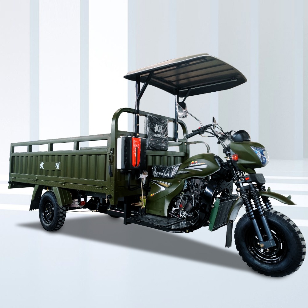 Heavy Loading Cargo Box Gasoline sudan motor tricycle cargo petrol motorized tricycles moteur gazoil