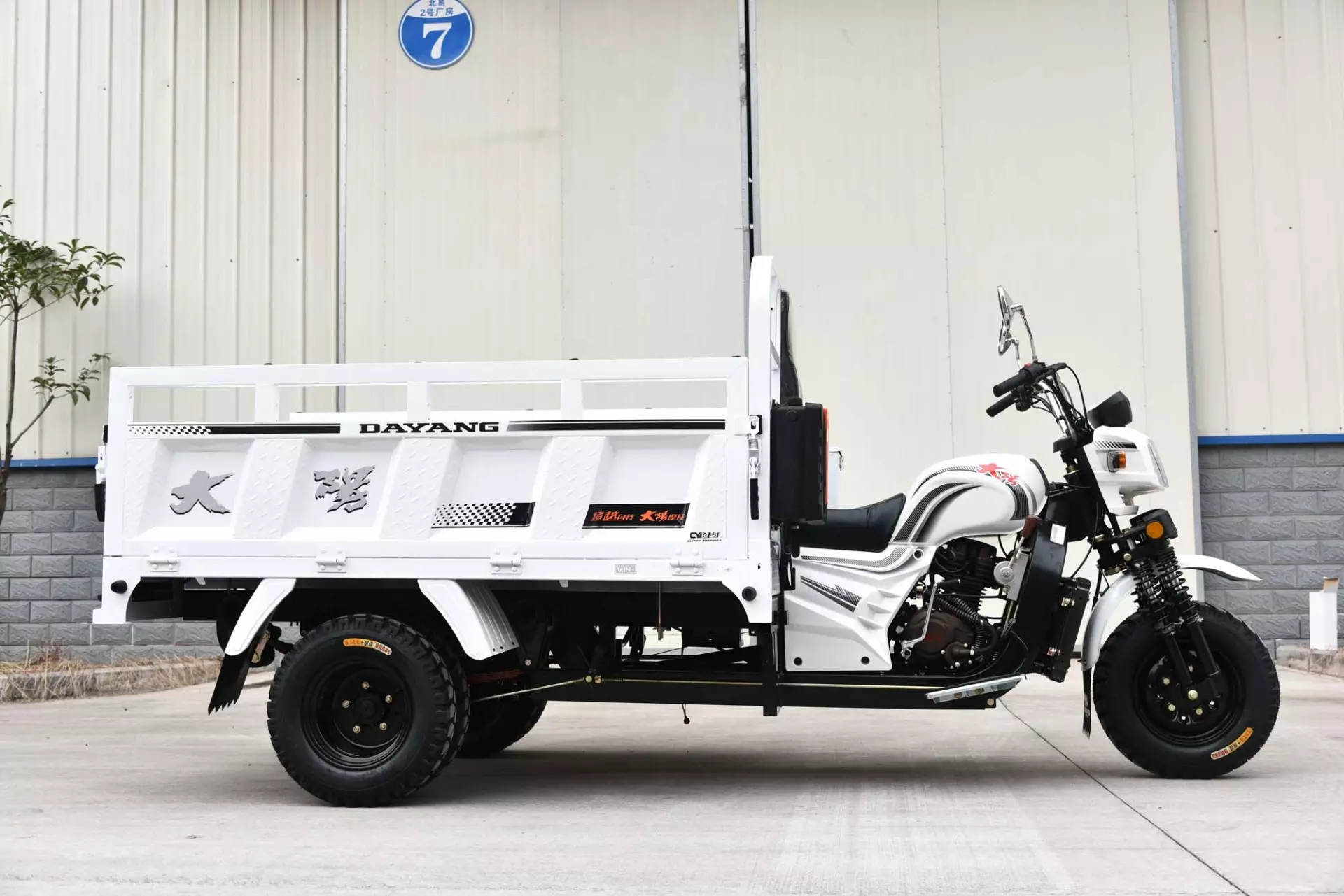 DAYANG Brand Chongqing new carry cargo motorcycle 3 wheels gas engine water-cooled tricycle truck sell in africa