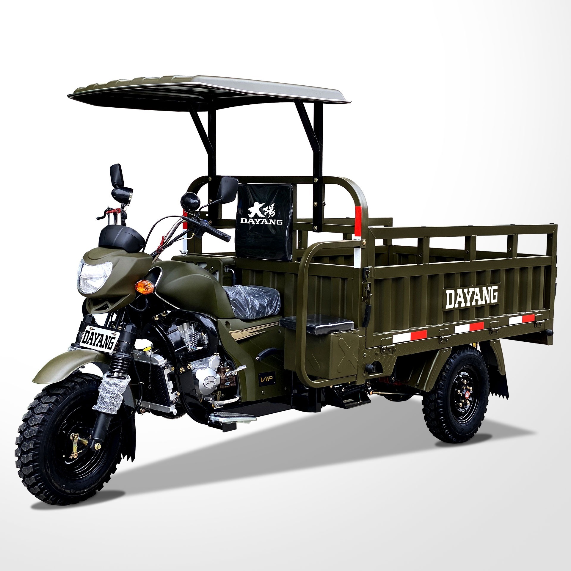 2021 new design High Quality semi cabin heavy loading tricycle 200CC/250CC/300CC 3 Wheel Cargo for Adult Power Engine CCC