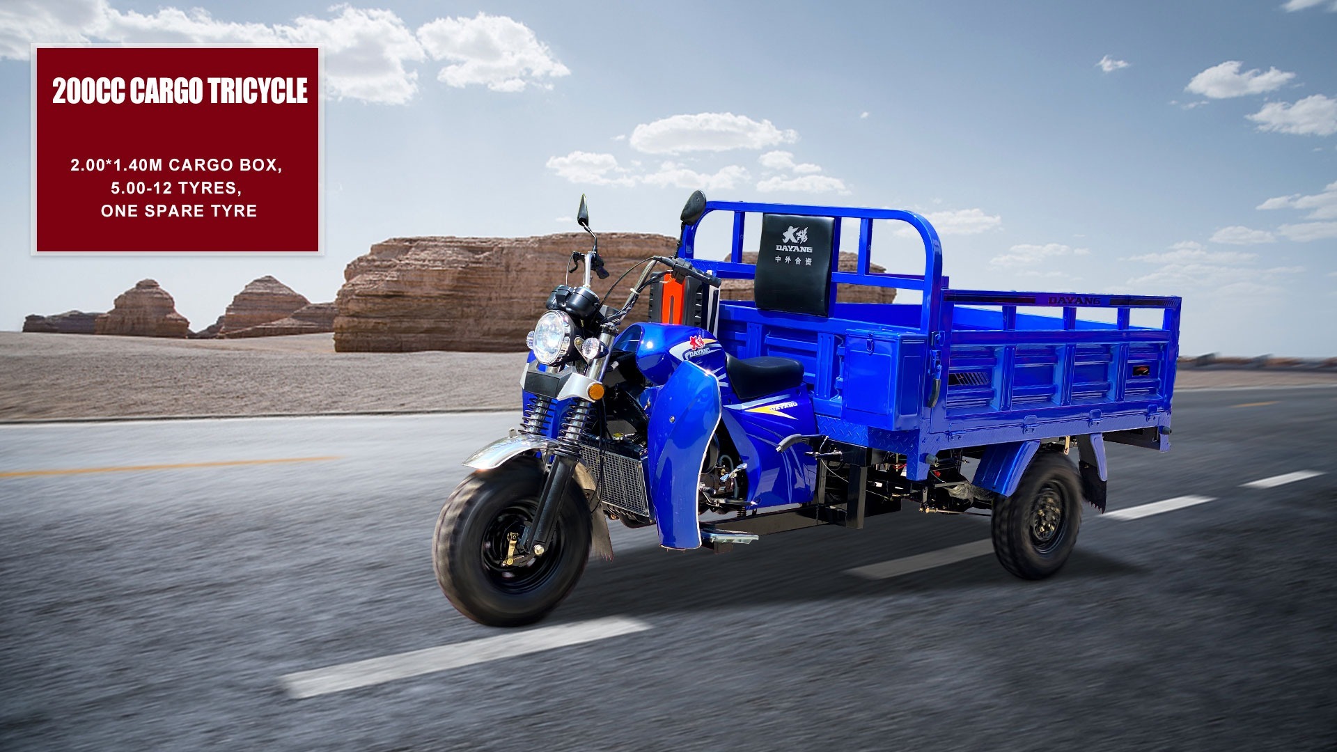 RWD Three Wheel Cargo Motorcycle