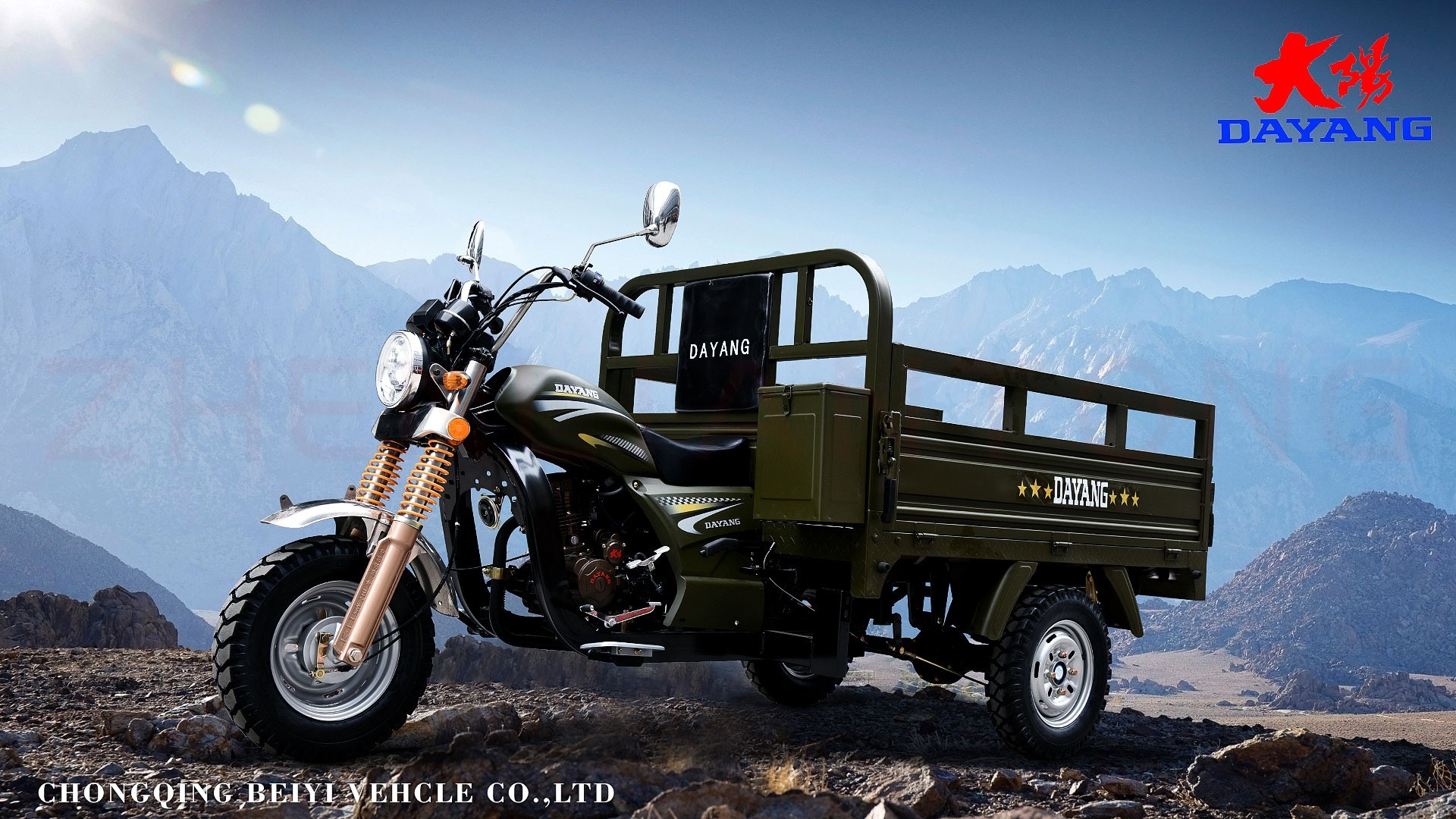 RWD Drive Three Wheel Cargo Motorcycle