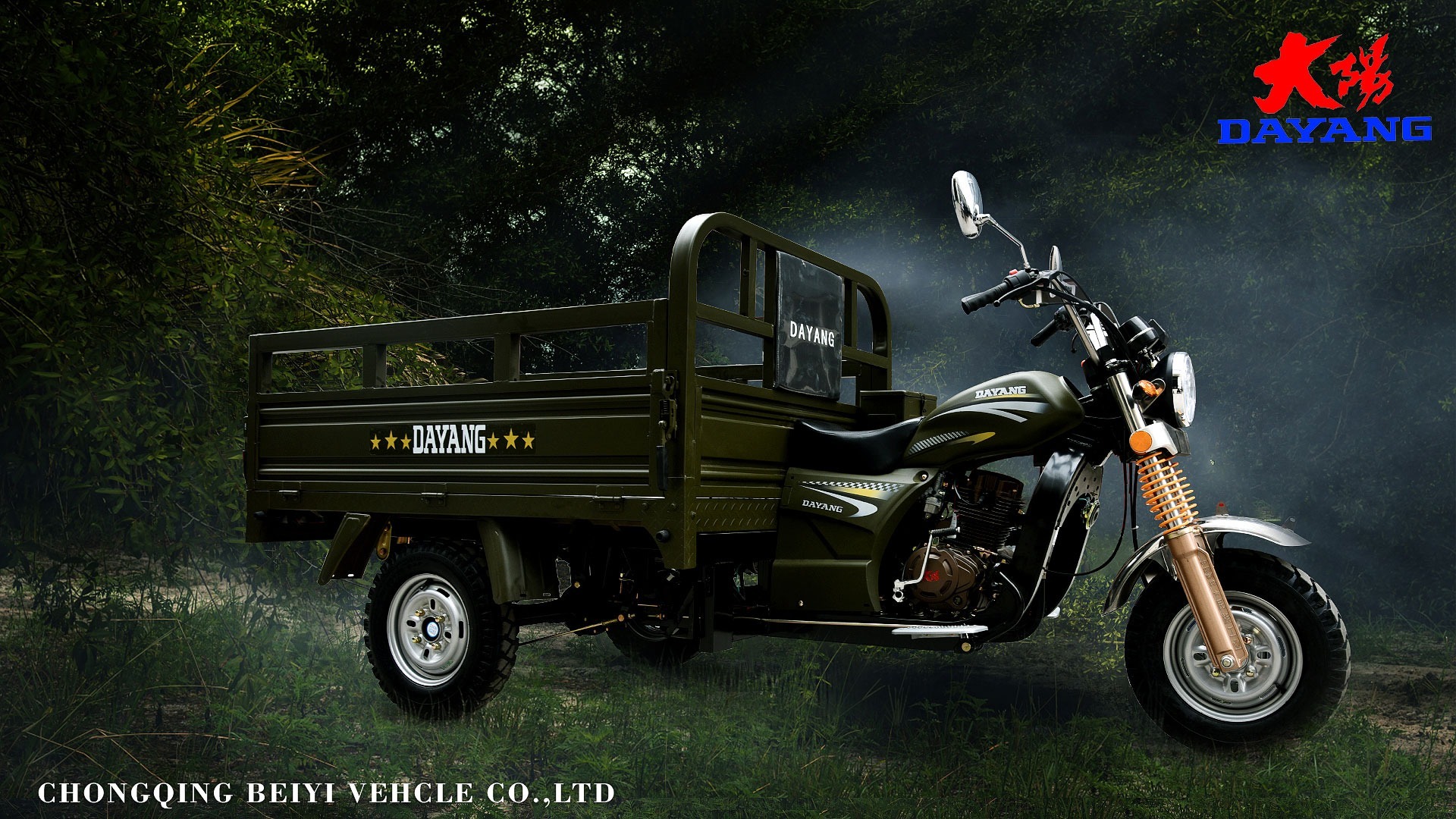 RWD Drive Three Wheel Cargo Motorcycle