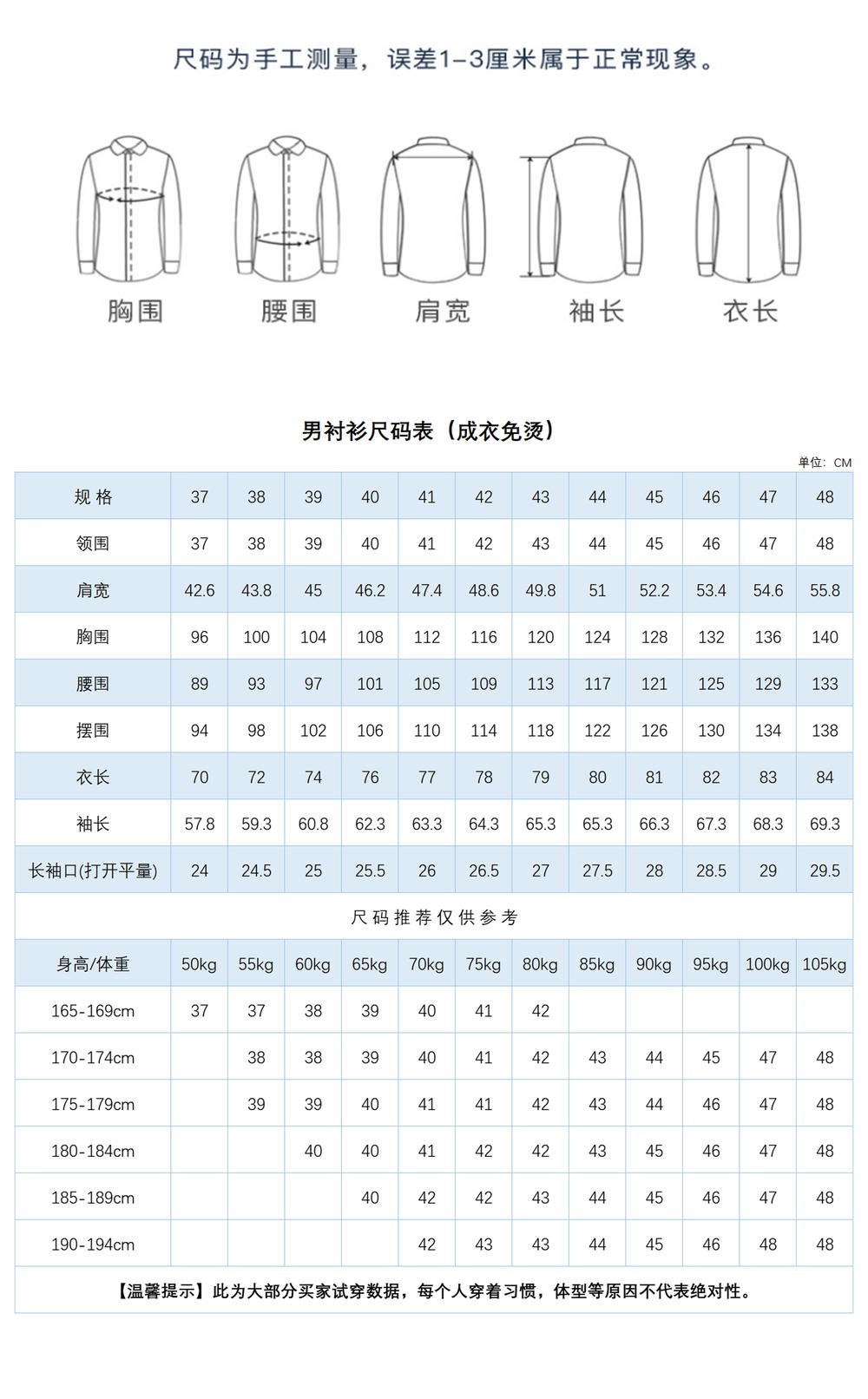 高品质衬衫推荐：长袖全棉成衣免烫衬衫1200 Z200