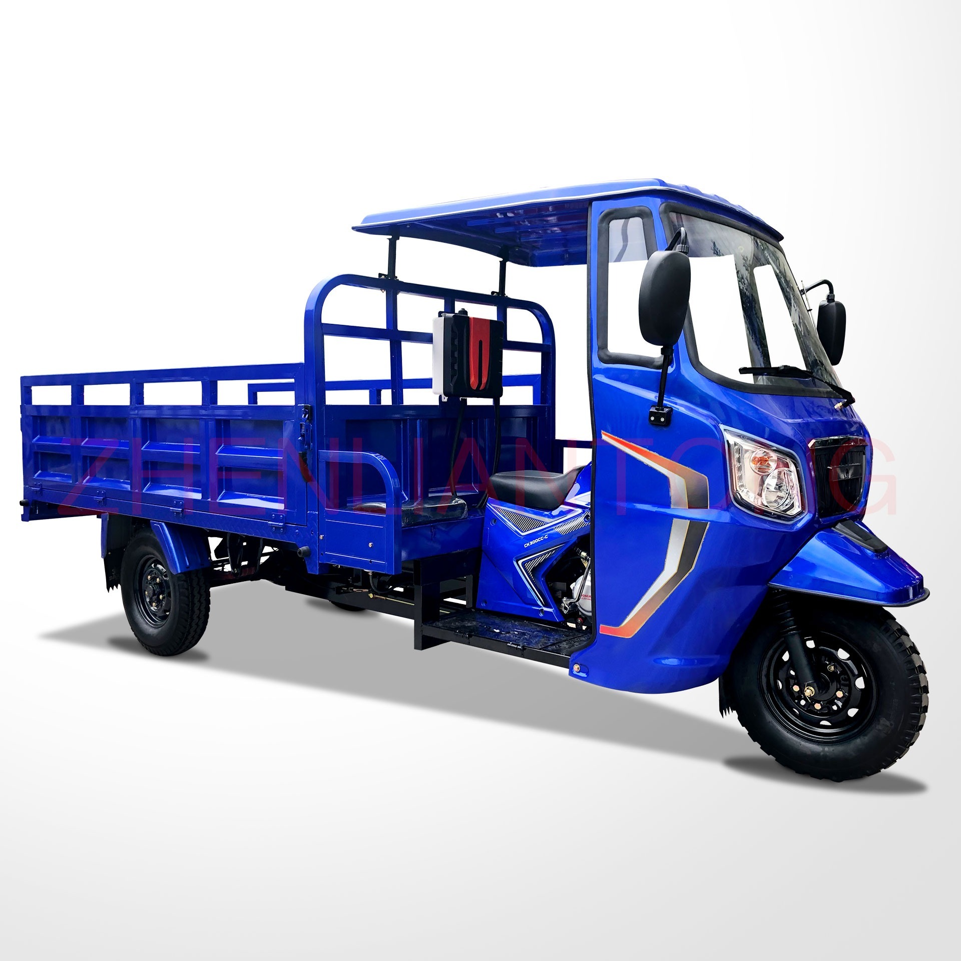 motorized gasoline tricycles for adult closed