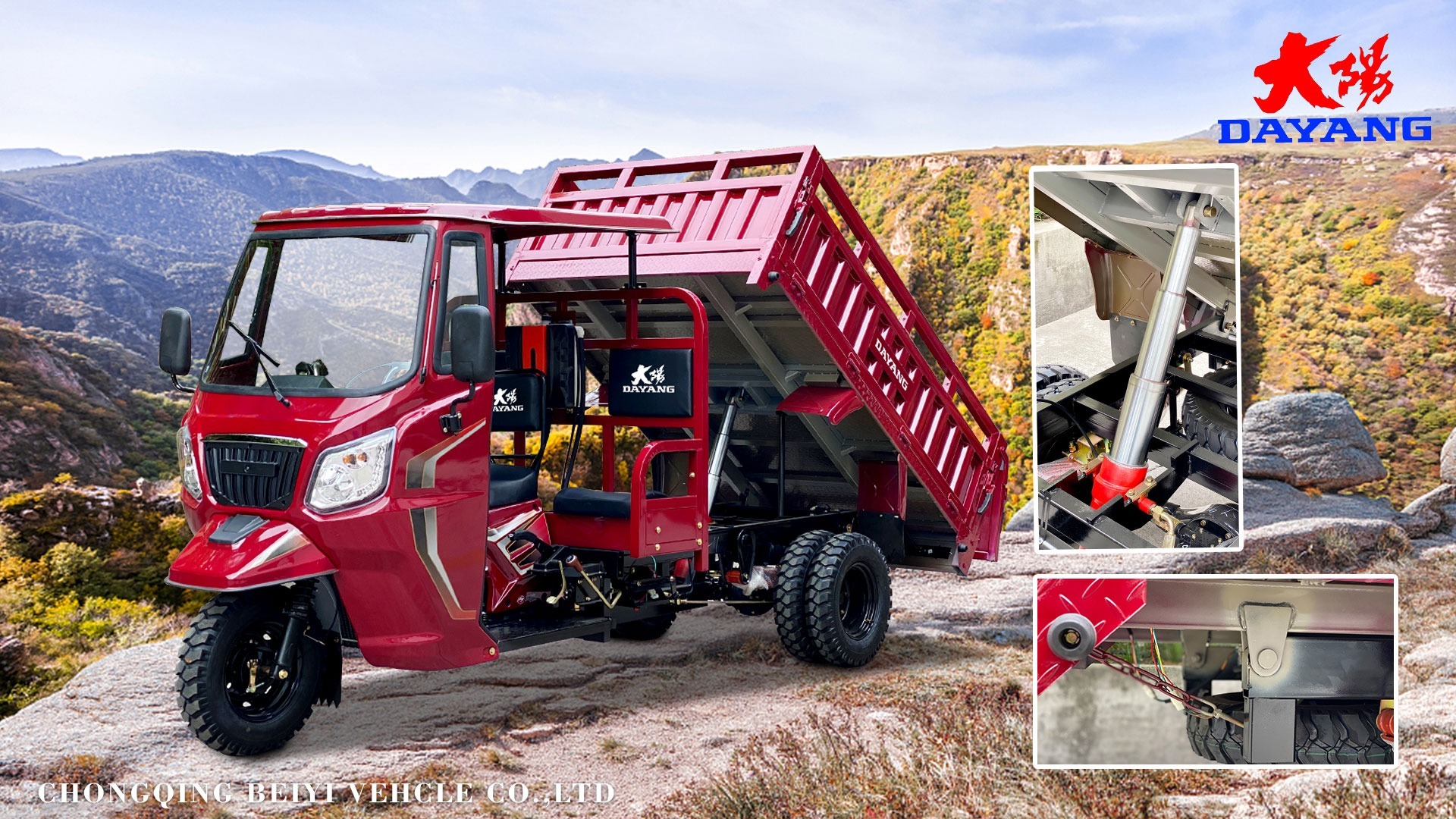 gasoline cargo tricycle