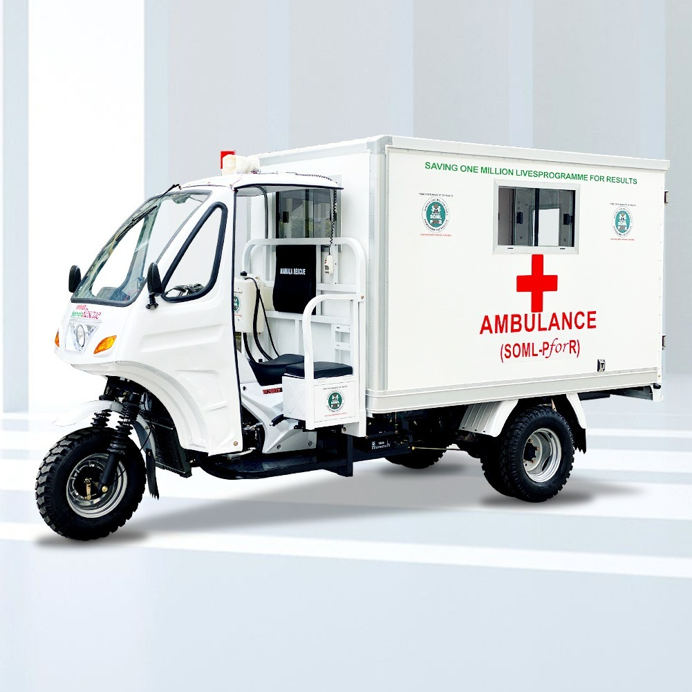 2021 DAYANG Factory high quality Motorized tricycles emergency vehicles cheap 250CC motos ambulance tricycle for adult big wheel