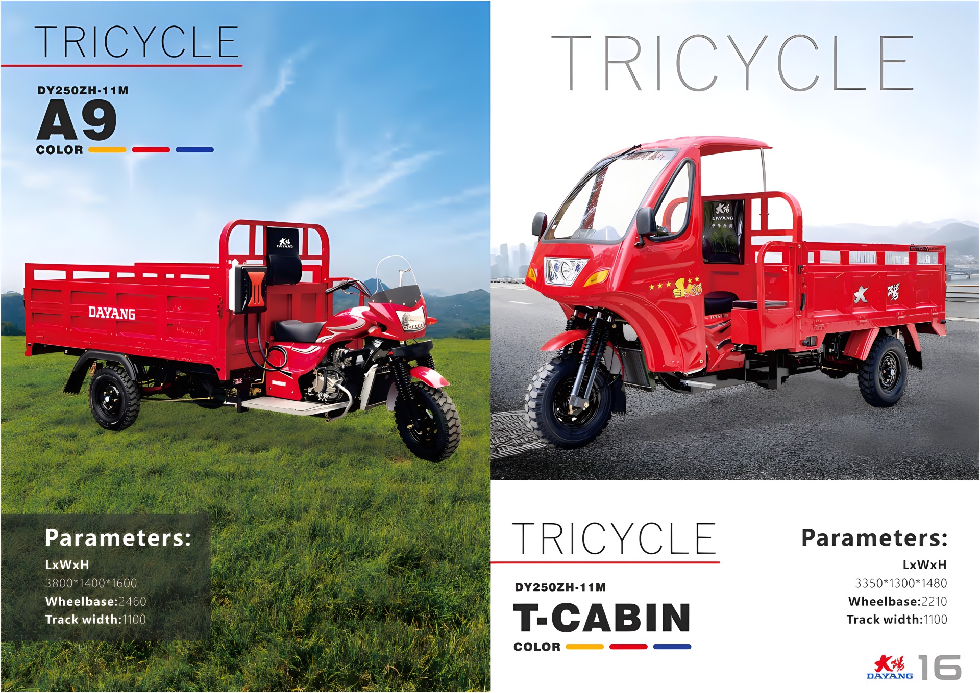 DAYANG Cargo Tricycle Catalogue