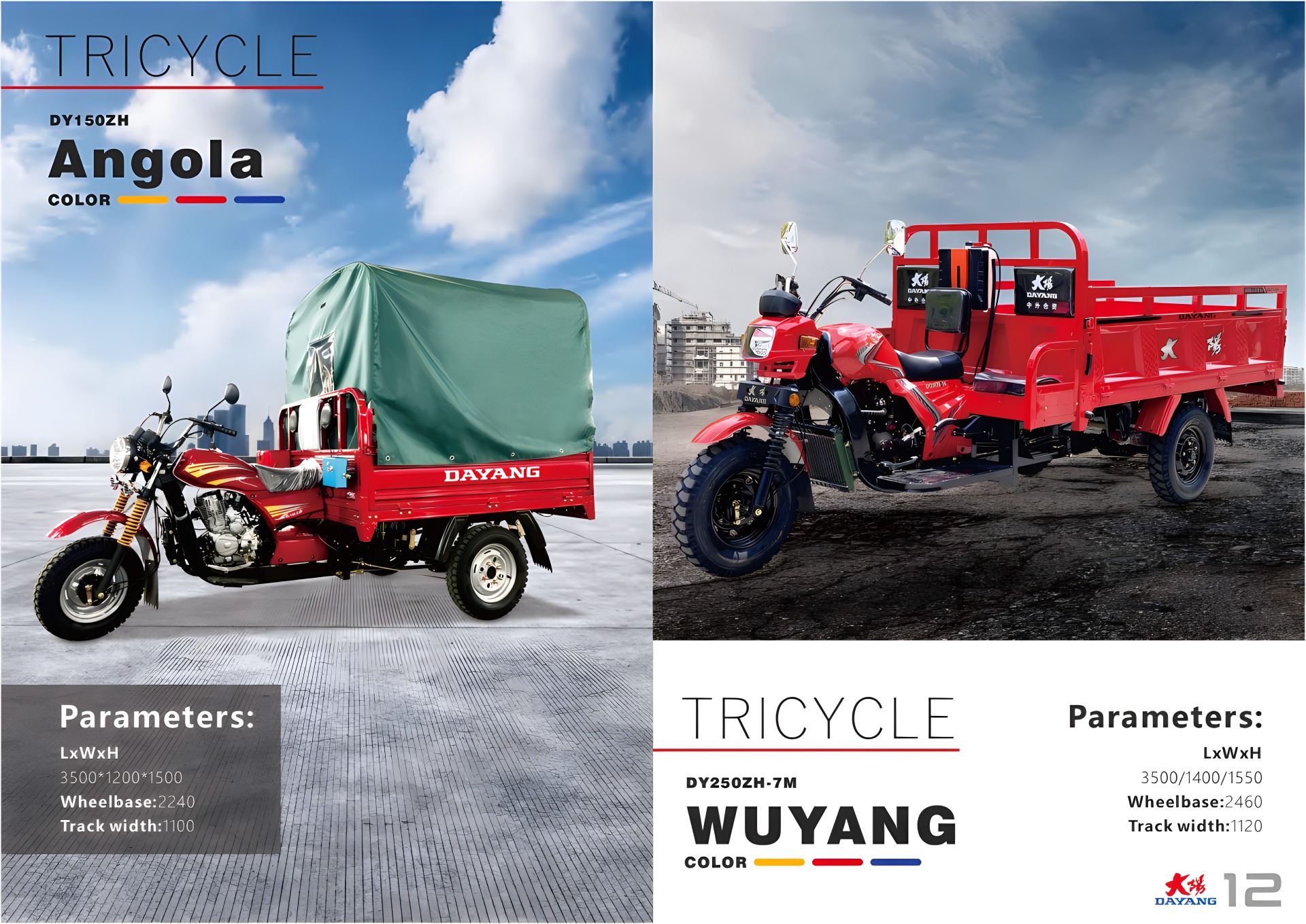 DAYANG Cargo Tricycle Catalogue