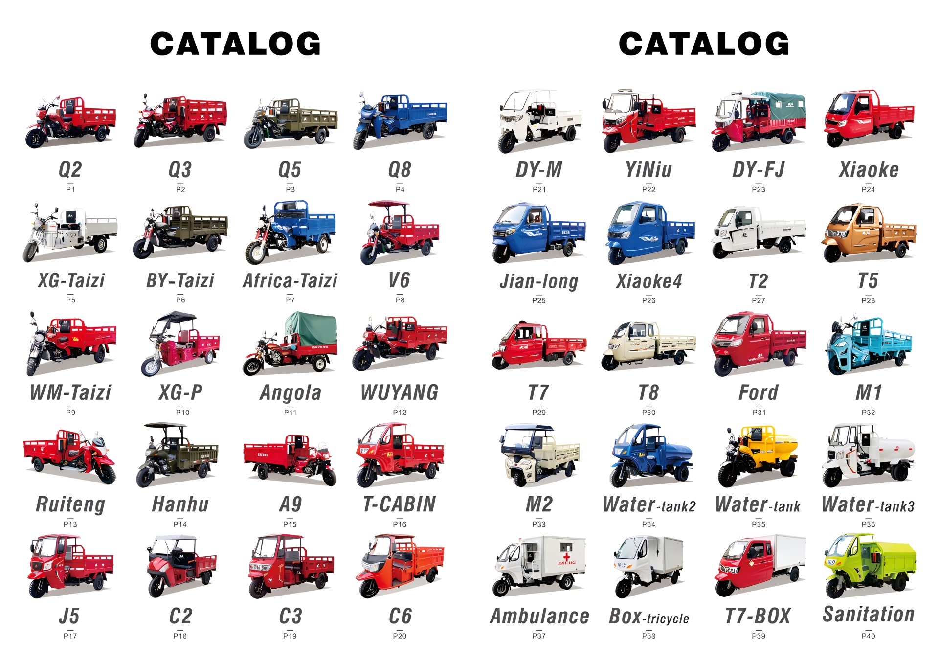 DAYANG Cargo Tricycle Catalogue