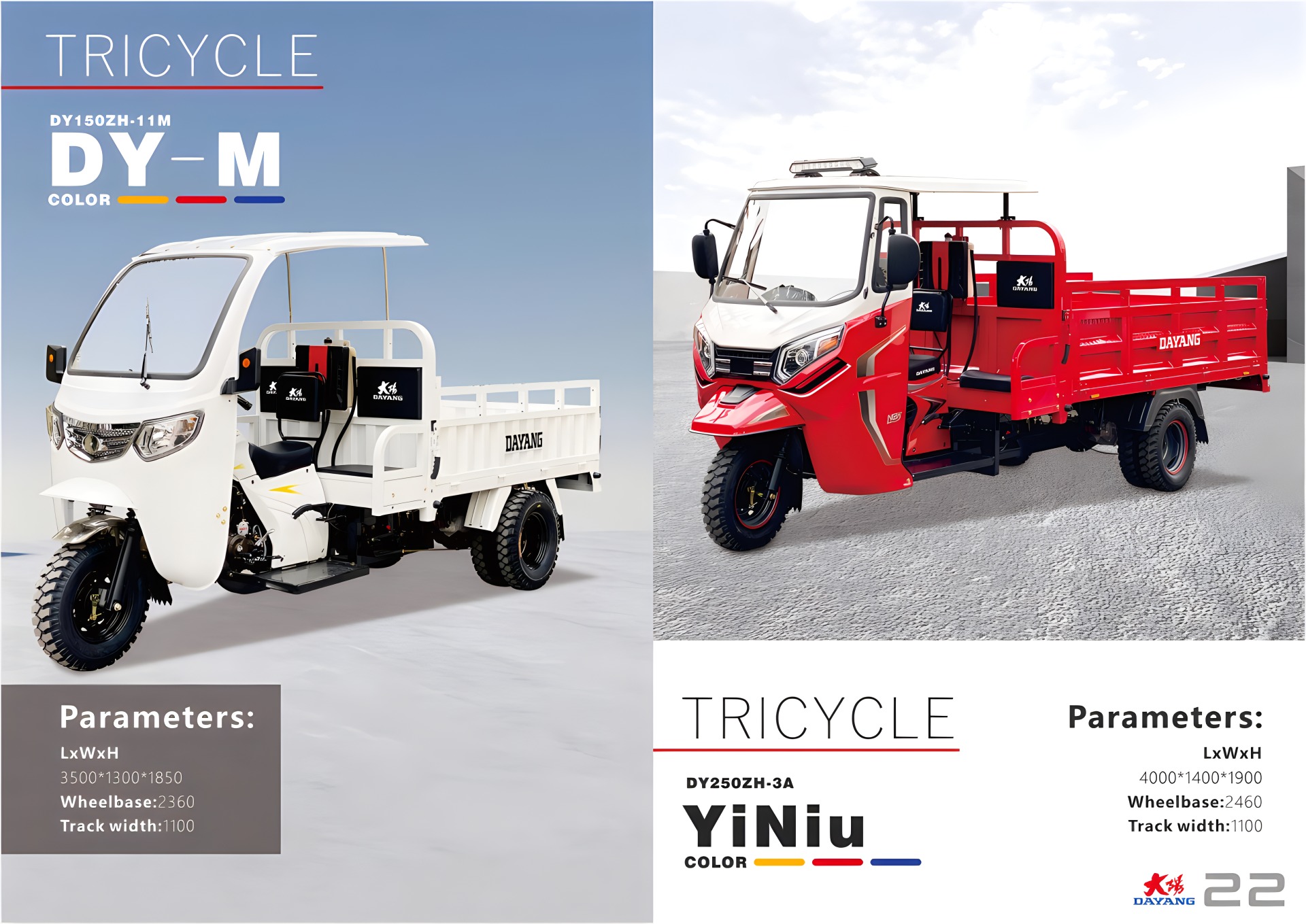 DAYANG Cargo Tricycle Catalogue