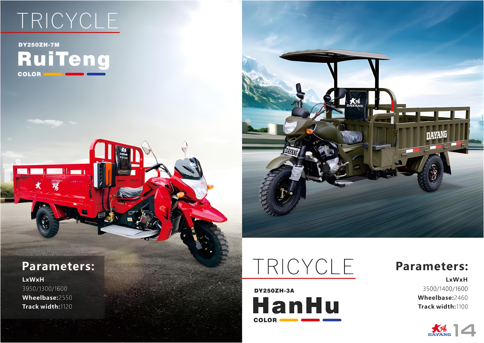 DAYANG Cargo Tricycle Catalogue