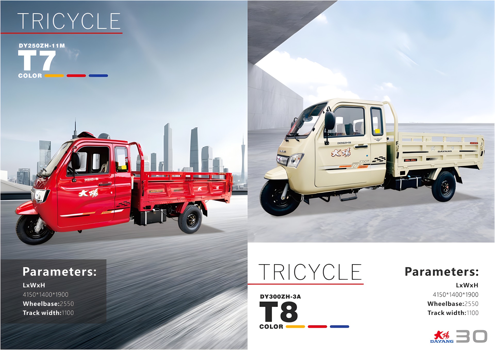 DAYANG Cargo Tricycle Catalogue