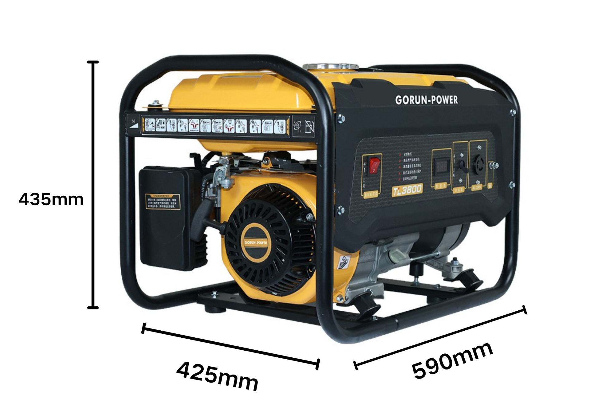 2kw 2000w 170F/P Recoil Electric Start Home Use Gasoline Petrol Powered Generator