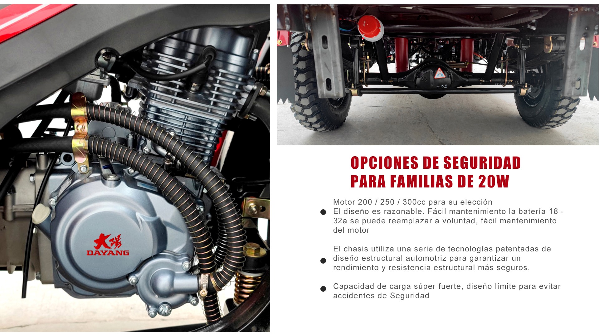 Moto carguera super iron de Peru 350cc