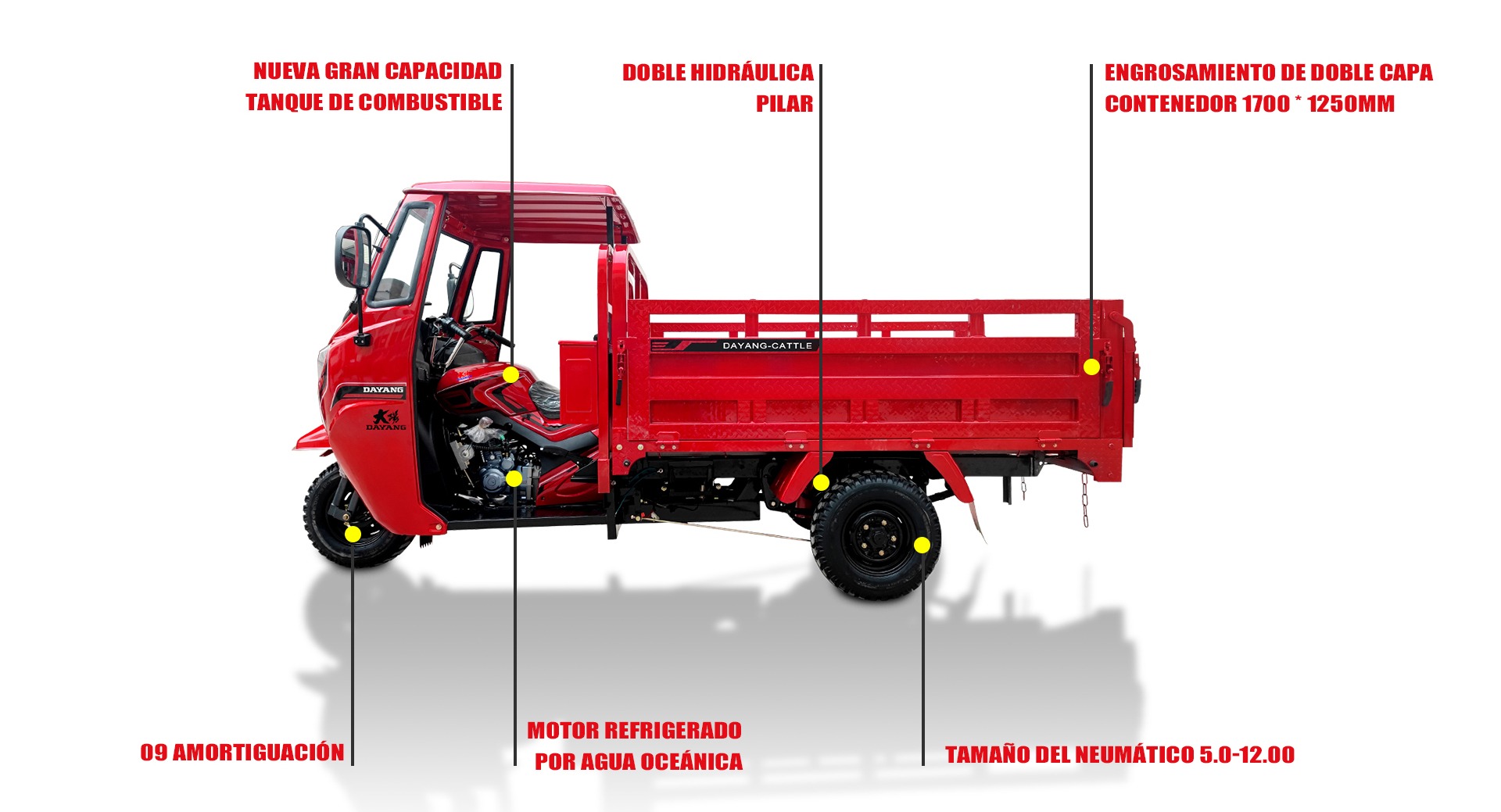 Moto carguera super iron de Peru 350cc