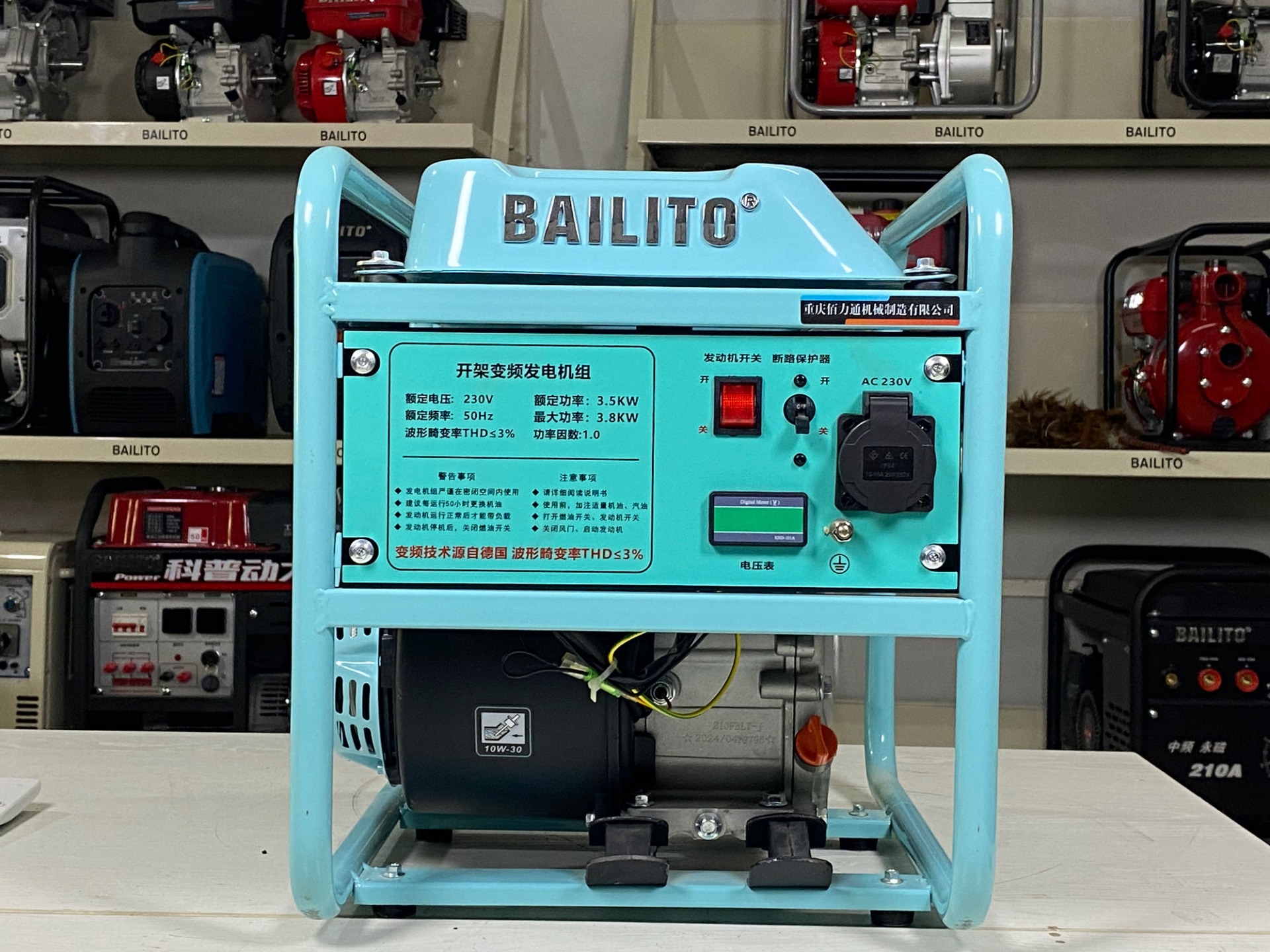 wurz hoff gasoline generator 6500w