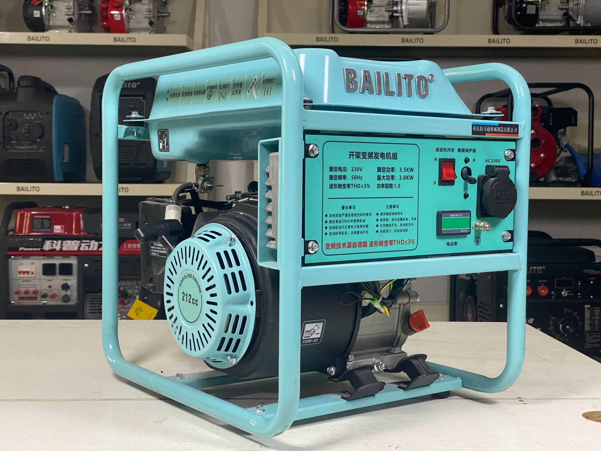wurz hoff gasoline generator 6500w