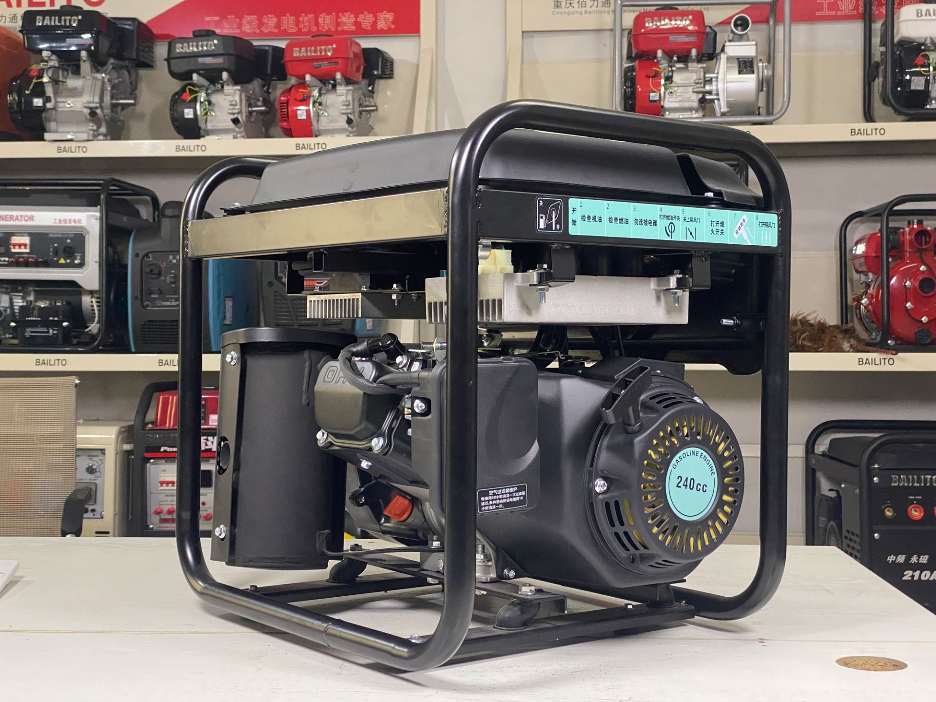 wgen 9500 watt gasoline propane portable generator with westinghouse engine